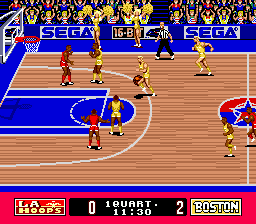 Super Real Basketball screenshot 4 for Sega Mega Drive